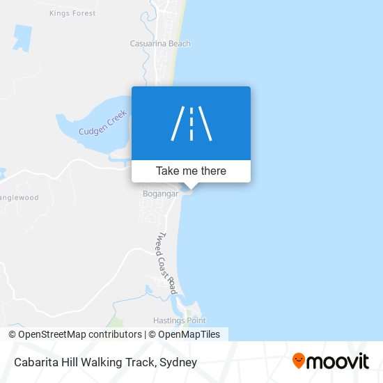 Cabarita Hill Walking Track map