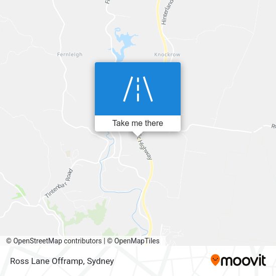 Ross Lane Offramp map
