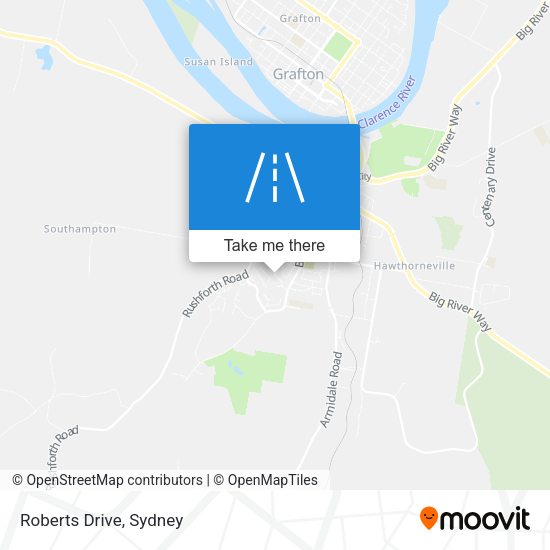 Roberts Drive map
