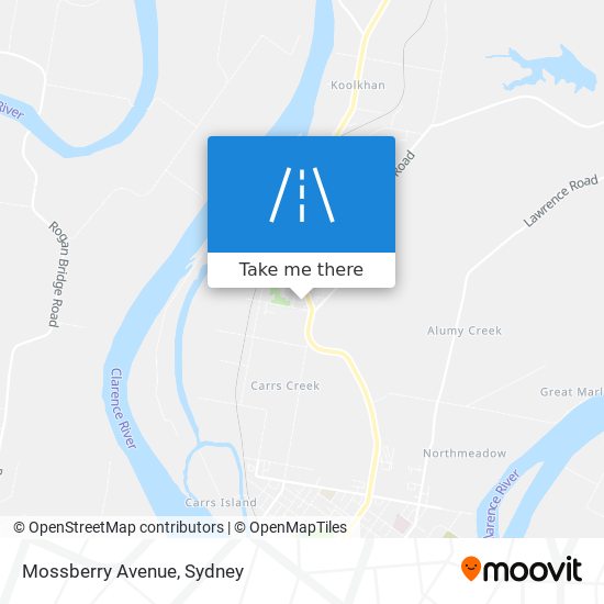 Mapa Mossberry Avenue