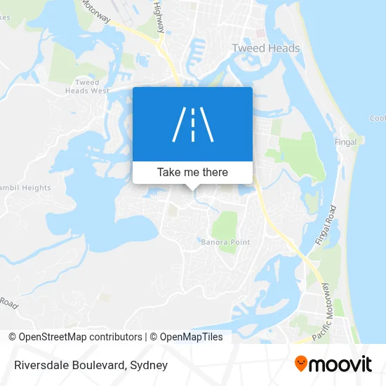 Mapa Riversdale Boulevard