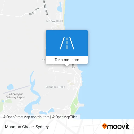 Mapa Mosman Chase