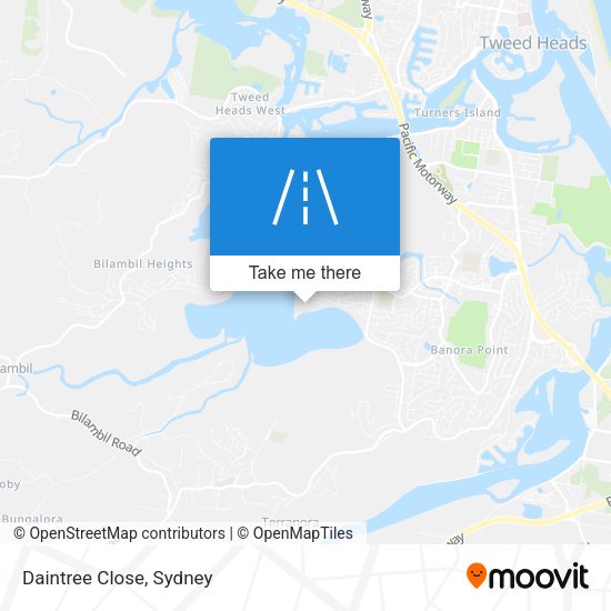 Daintree Close map