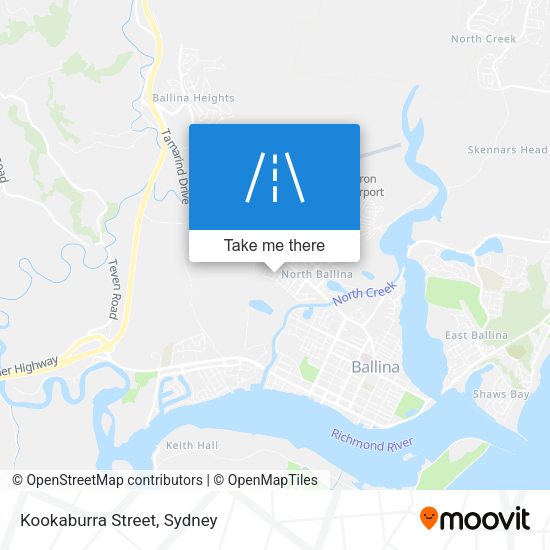 Kookaburra Street map