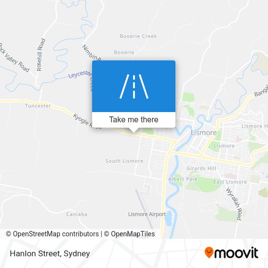 Hanlon Street map