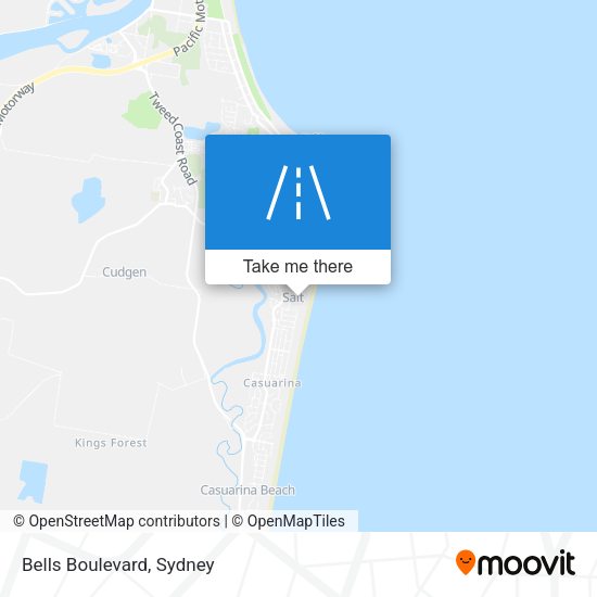 Bells Boulevard map