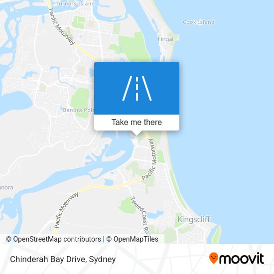 Chinderah Bay Drive map