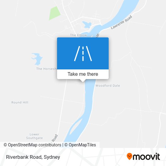 Riverbank Road map