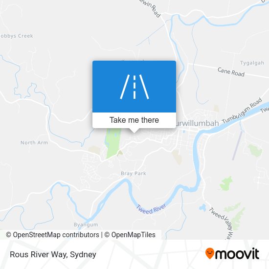 Rous River Way map