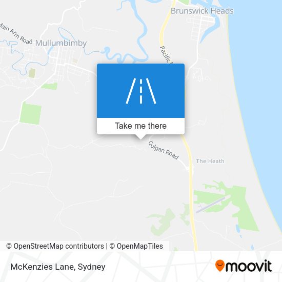 McKenzies Lane map
