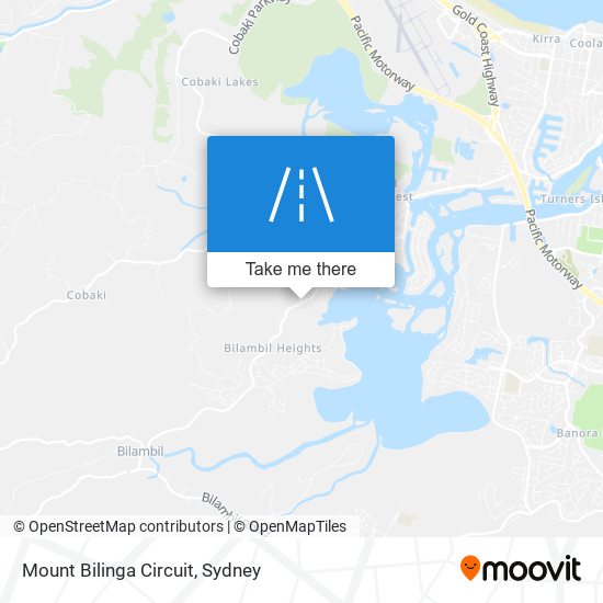 Mount Bilinga Circuit map