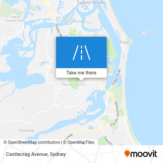Castlecrag Avenue map