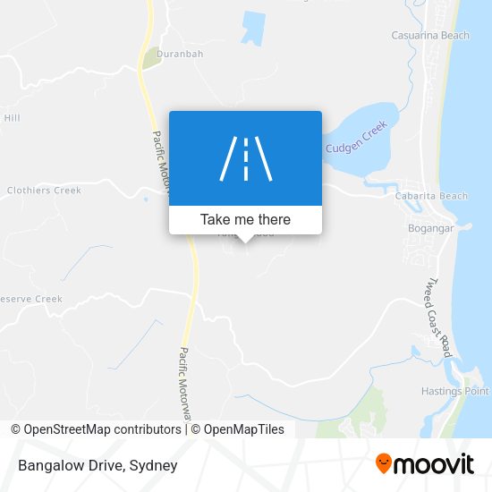 Bangalow Drive map