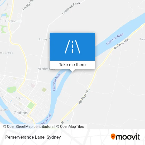 Mapa Perserverance Lane