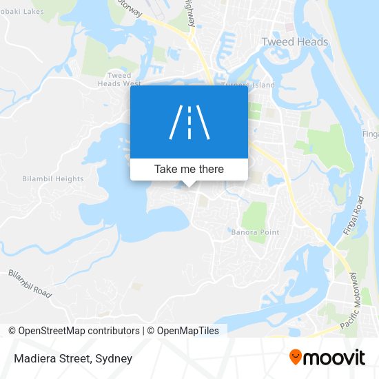 Madiera Street map
