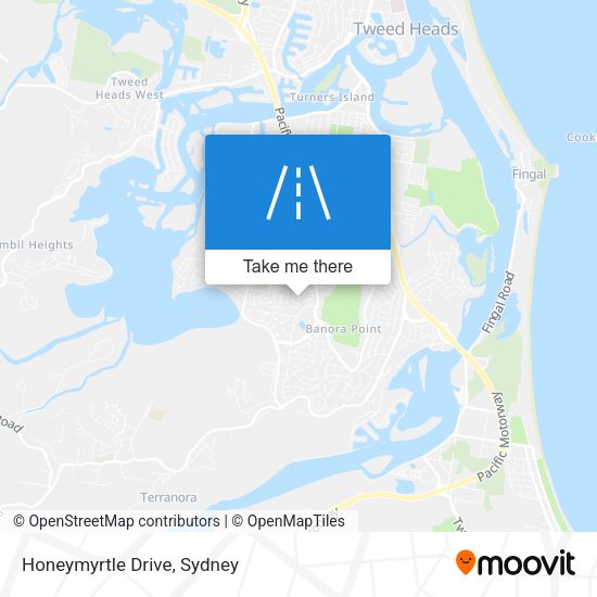 Honeymyrtle Drive map