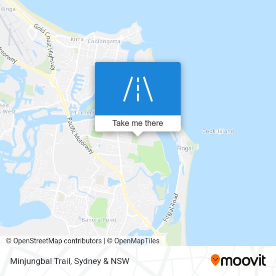 Minjungbal Trail map