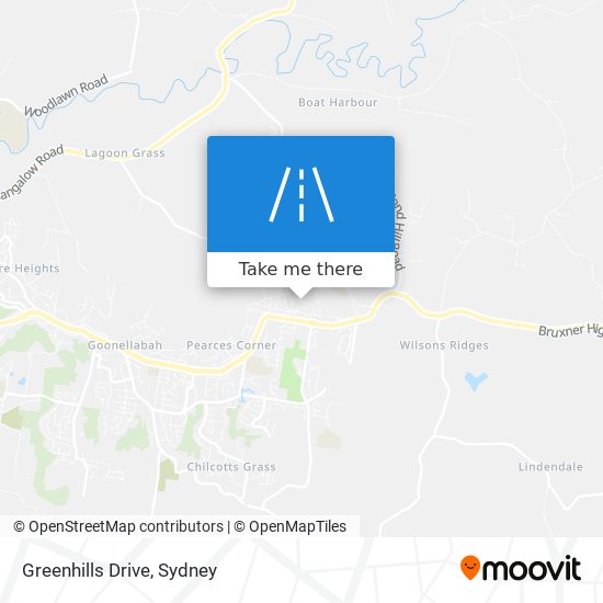 Greenhills Drive map