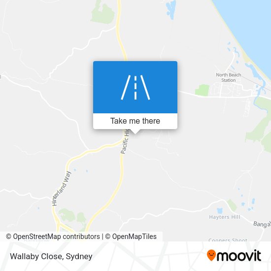 Wallaby Close map