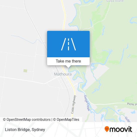 Liston Bridge map