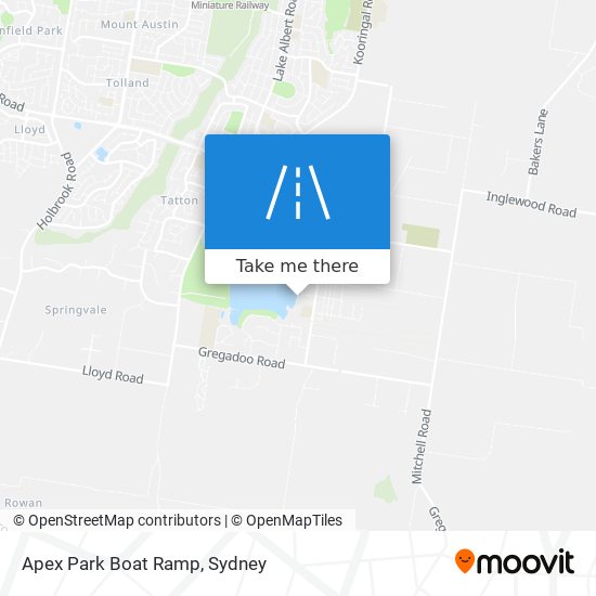 Apex Park Boat Ramp map