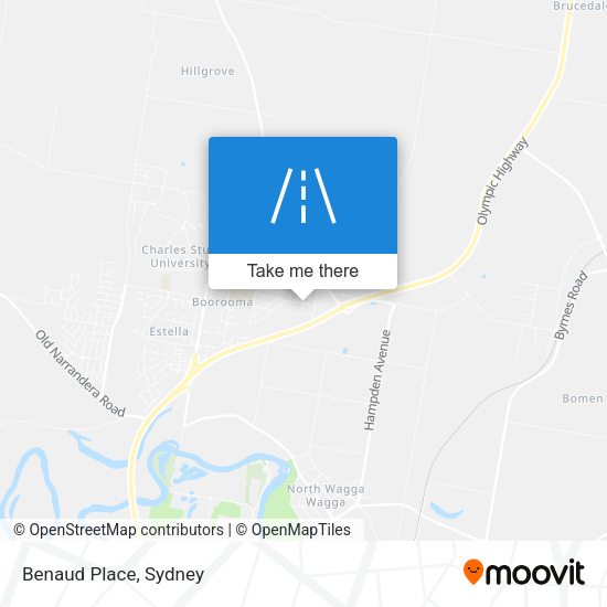 Benaud Place map