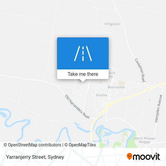 Yarranjerry Street map