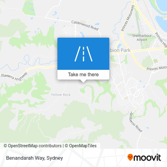 Benandarah Way map