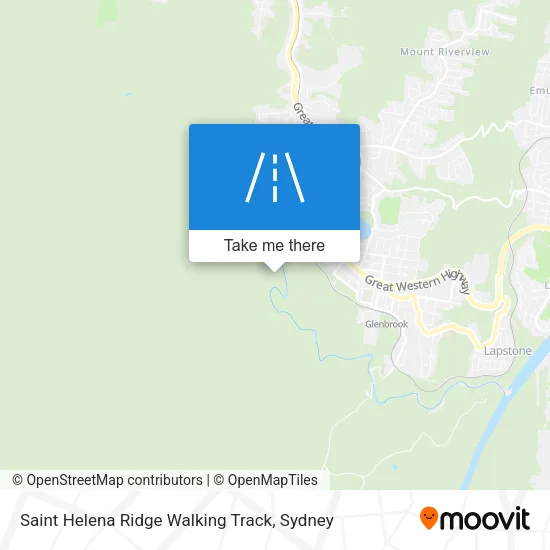 Saint Helena Ridge Walking Track map