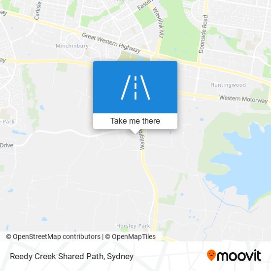 Mapa Reedy Creek Shared Path