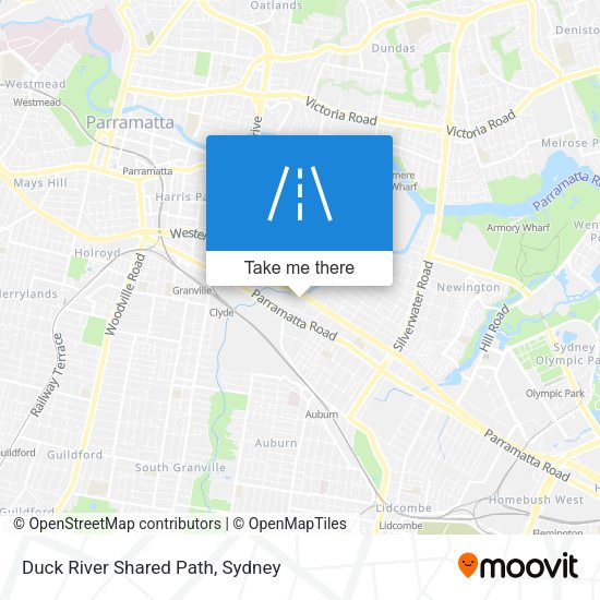 Duck River Shared Path map