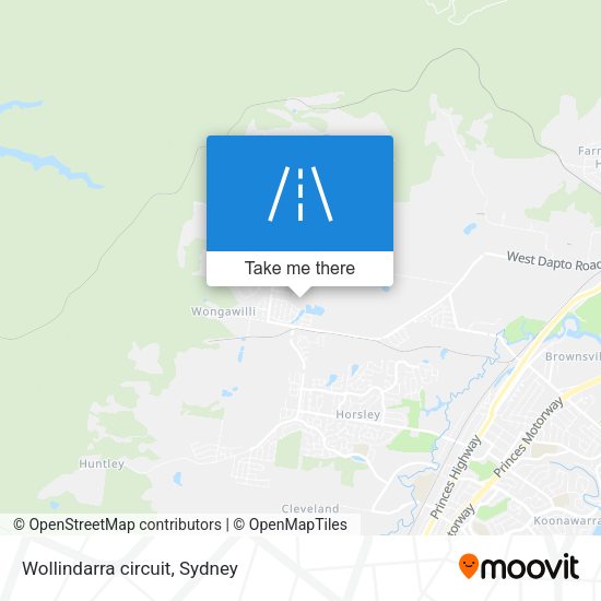 Wollindarra circuit map