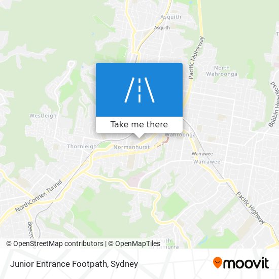 Junior Entrance Footpath map