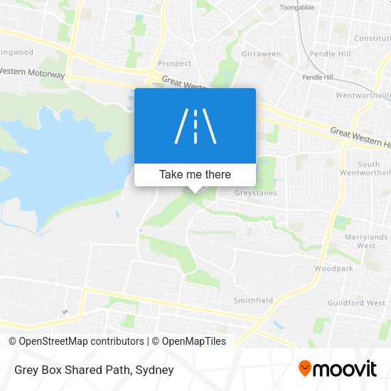 Grey Box Shared Path map