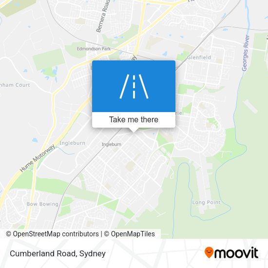 Cumberland Road map