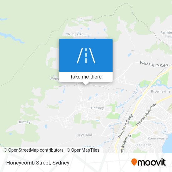 Honeycomb Street map