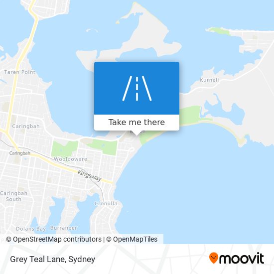 Grey Teal Lane map