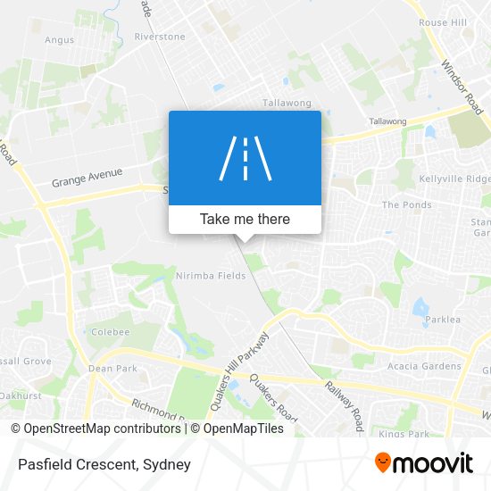Pasfield Crescent map