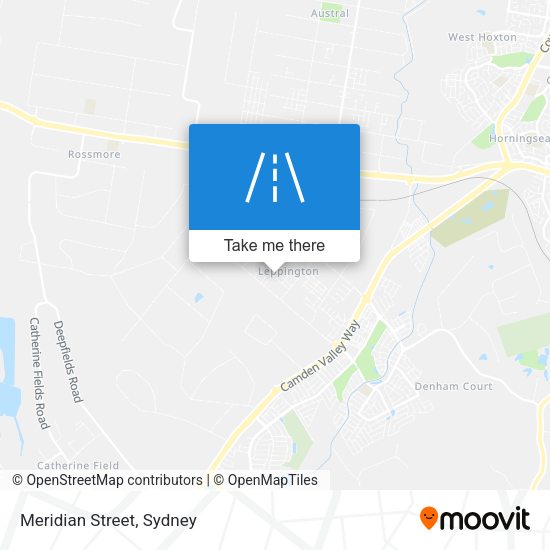 Meridian Street map