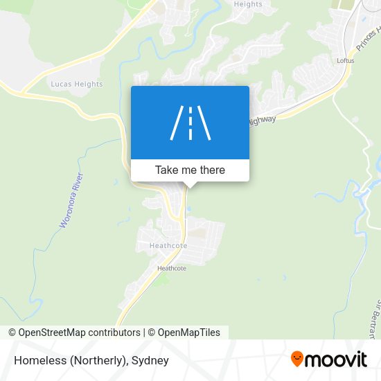 Homeless (Northerly) map