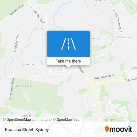 Brassica Street map