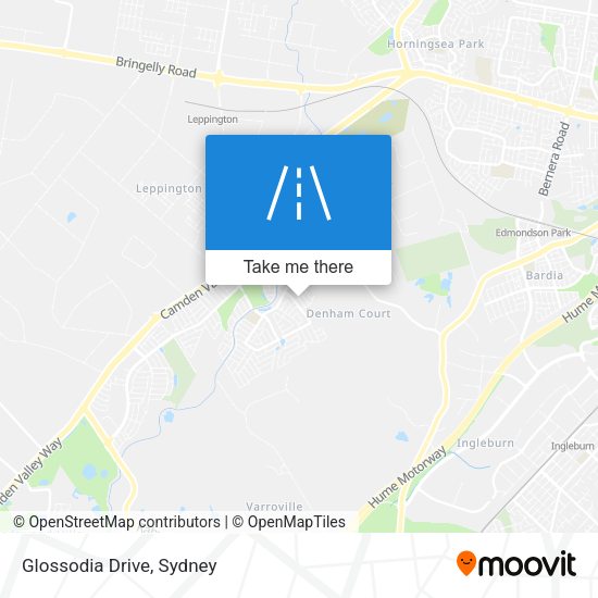 Glossodia Drive map