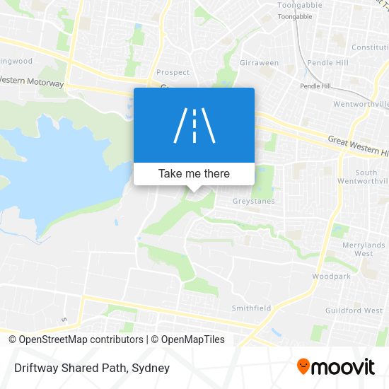 Driftway Shared Path map