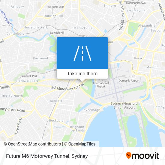 Future M6 Motorway Tunnel map