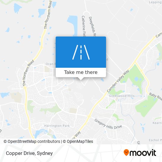 Copper Drive map