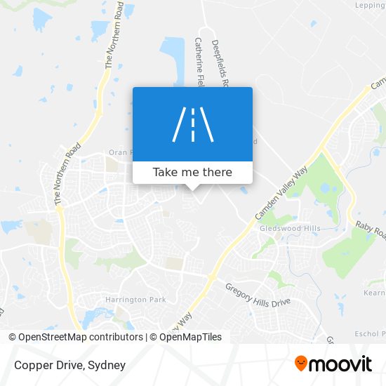 Mapa Copper Drive