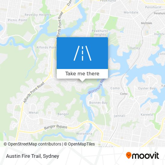 Mapa Austin Fire Trail