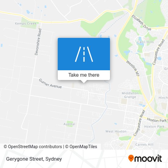 Gerygone Street map