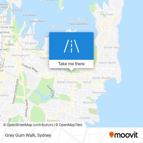 Mapa Grey Gum Walk