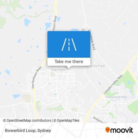 Bowerbird Loop map